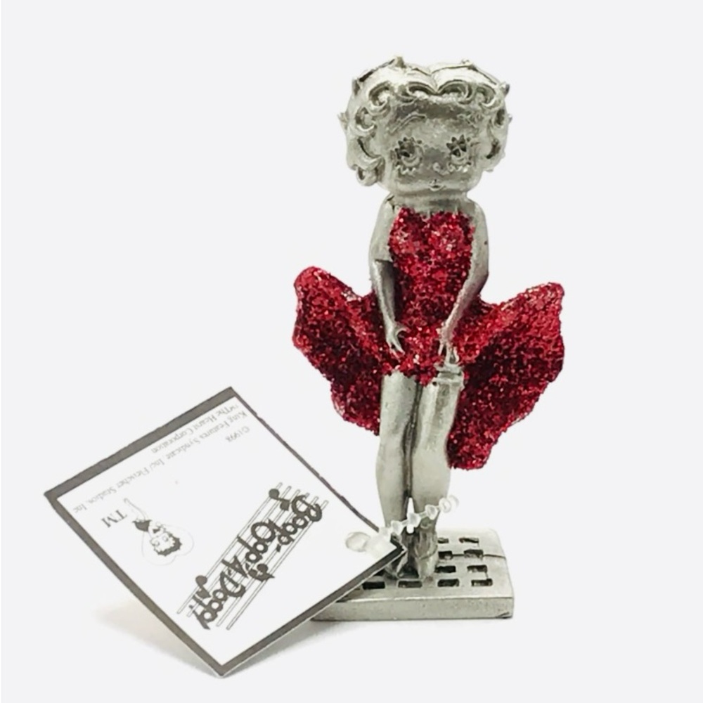 Betty Boop Silver Red Soarkly Figurine NEW